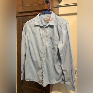 Women’s Ariat Light Blue Long Sleeve Shirt XL